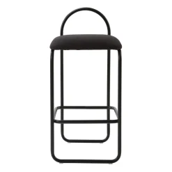 Taburete bar Angui bouclé, Anthracite