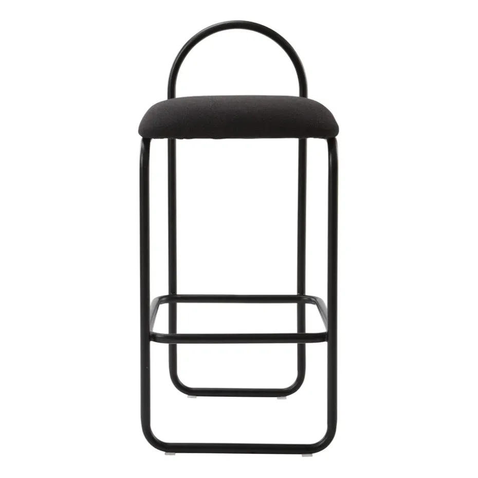 Taburete bar Angui bouclé, Anthracite