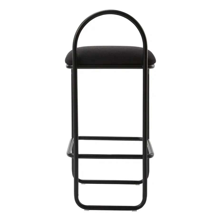 Taburete bar Angui bouclé, Anthracite