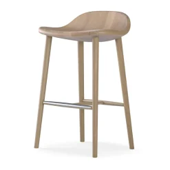 Taburete bar Miss Holly, Roble aceite blanco