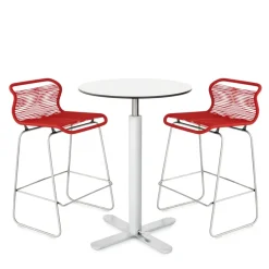 Taburete bar Panton One kitchen, Holmes, acero inoxidable