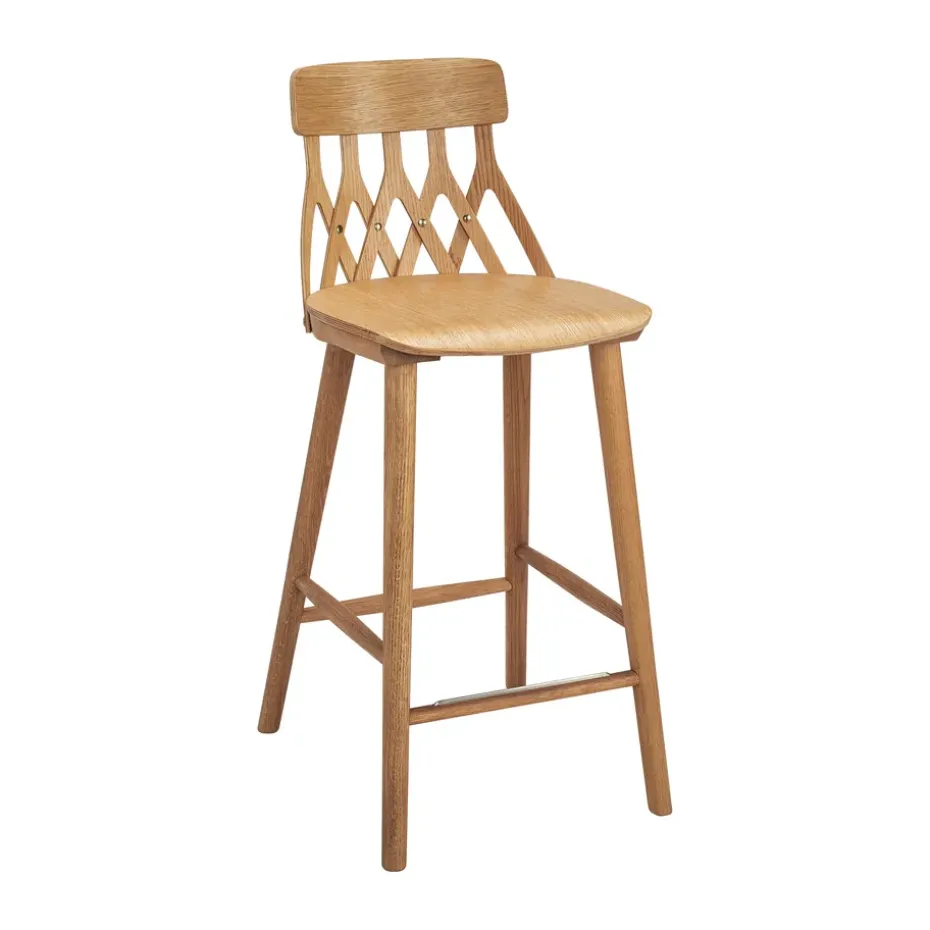 Taburete bar Y5 63 cm, Roble aceitado