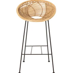 Taburete bar Yonne ratán, Natural