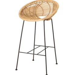 Taburete bar Yonne ratán, Natural