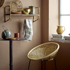 Taburete bar Yonne ratán, Natural