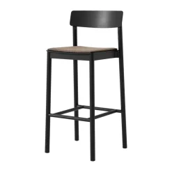 Taburete Betty TK17 Bar Chair 75 cm, Fuse 0351-fresno lacado negro