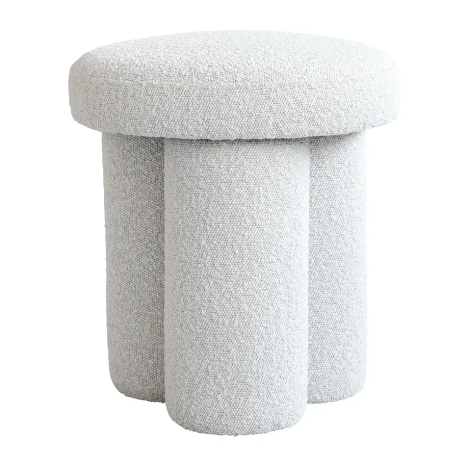 Taburete Big Foot Ø38x43 cm, Bouclé