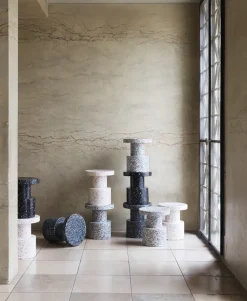 Taburete Bit, blanco-multi