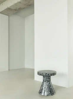 Taburete Bit Cone, negro-blanco