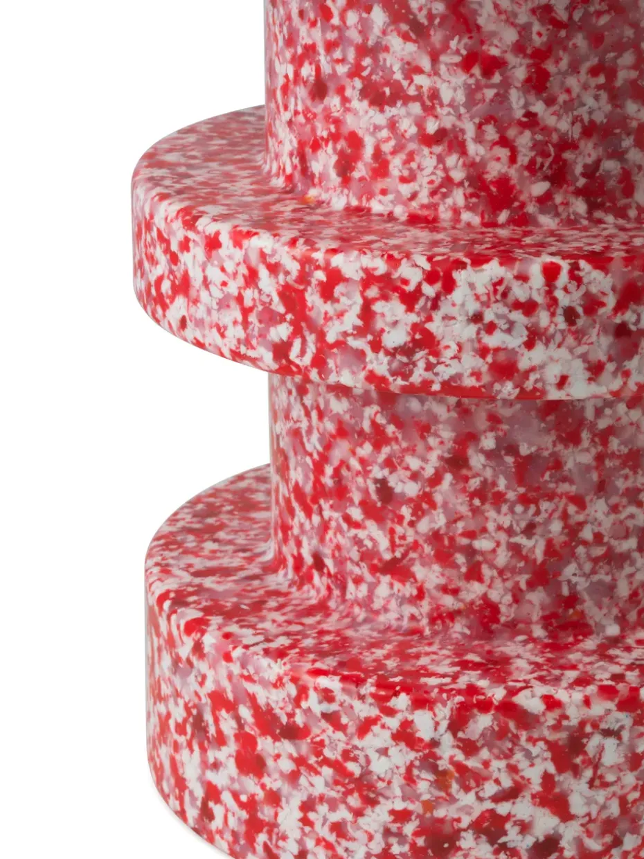 Taburete Bit Stack, Rojo