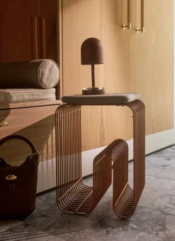 Taburete Curva, Amber