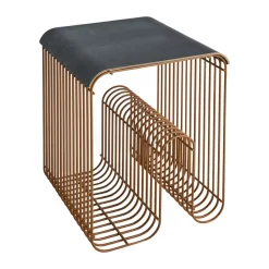 Taburete Curva, Amber