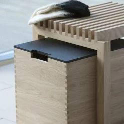 Taburete Cutter, roble