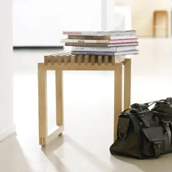 Taburete Cutter, Teca