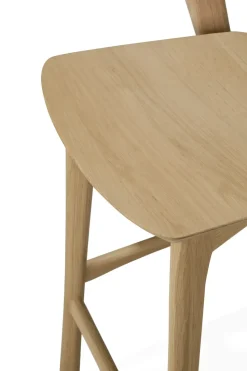 Taburete de bar Bok, Roble lacado, 65 cm