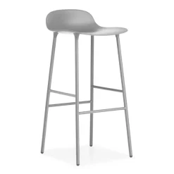 Taburete de bar con patas de metal Form 75 cm, gris