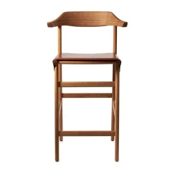 Taburete de bar Hedda, Roble-pure-cuero Tärnsjö cognac