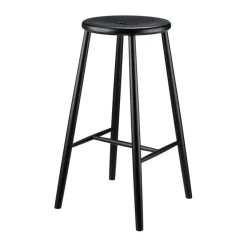 Taburete de bar J27B, Beech black painted