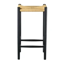 Taburete de bar J164C Counter Squared, Oak black painted-nature