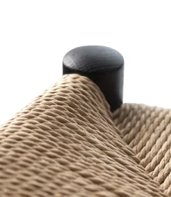 Taburete de bar J164C Counter Squared, Oak black painted-nature