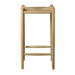 Taburete de bar J164C Counter Squared, Oak nature lacquered