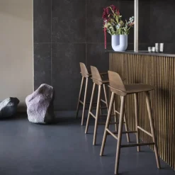 Taburete de bar Nerd 65 cm, Stained dark brown