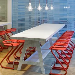 Taburete de bar S70-3 , Negro-cromo