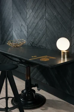 Taburete de bar Slab 76 cm, Roble negro