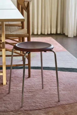 Taburete Dot cuero, Chestnut