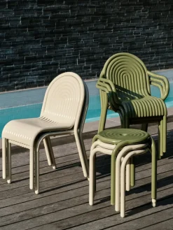 Taburete Groove 45 cm, Musgo