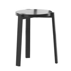 Taburete Happy, Negro-negro