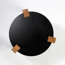 Taburete Happy, Verde, patas de roble