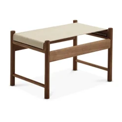 Taburete HB, Roble aceitado ahumado-lona