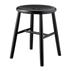 Taburete J27, Beech black painted