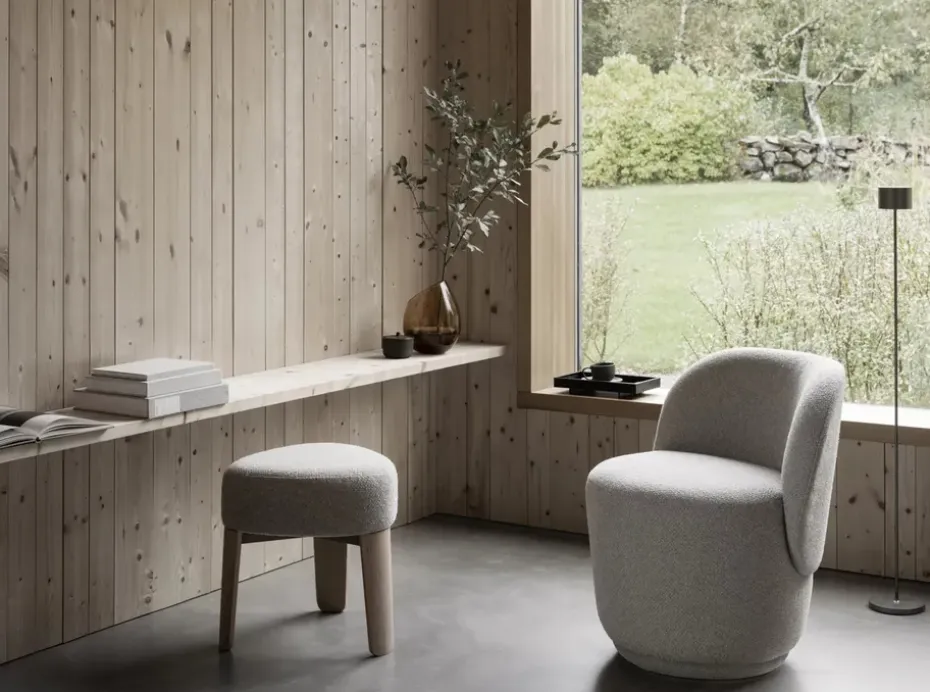 Taburete Kuon Ø47x45 cm, Socia desert