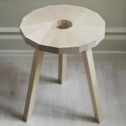 Taburete Lilla Snåland, Abedul aceitado natural