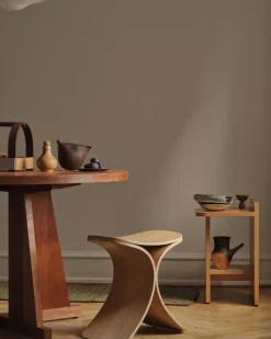 Taburete Luno 48×28×72 cm, Roble