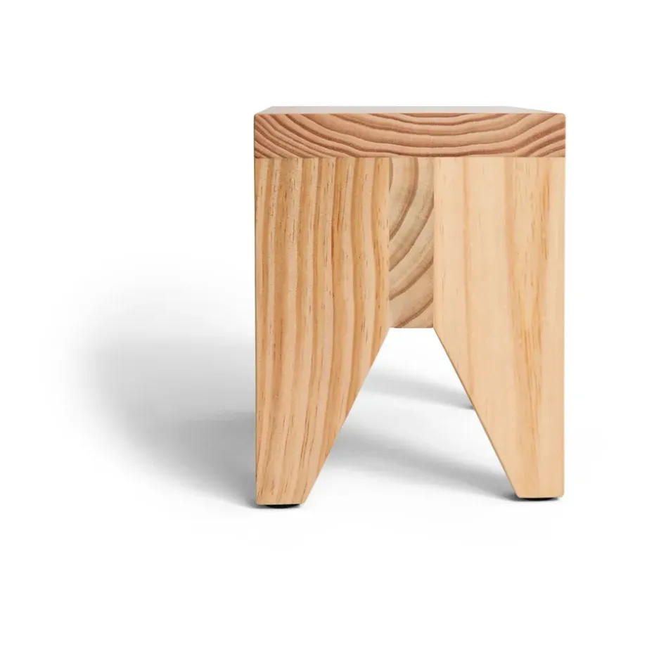 Taburete Manolito Short, Natural, 30 cm