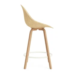 Taburete Mat Bar Chair 65 cm, Hemp-beech-cream steel