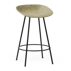 Taburete Mat Barstool 65 cm, Seaweed-black steel