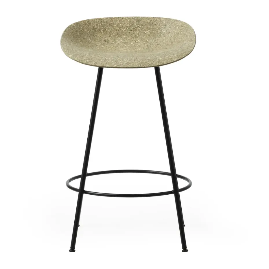 Taburete Mat Barstool 65 cm, Seaweed-black steel