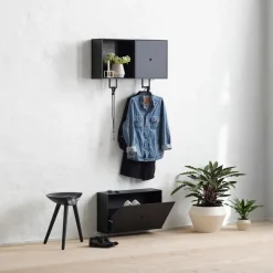 Taburete ML42 48 cm, Haya teñida de negro