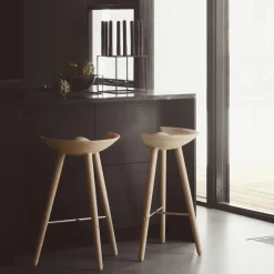 Taburete ML42 77 cm, Roble-acero