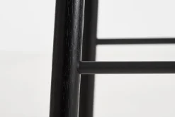 Taburete Mono 65 cm, Roble pintado negro