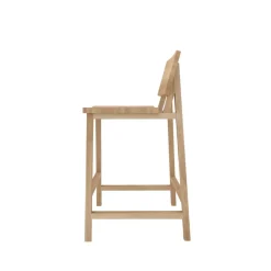 Taburete N3, Oak wax oil 49x50 cm