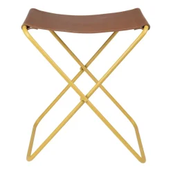 Taburete Nola cuero, Harvest gold