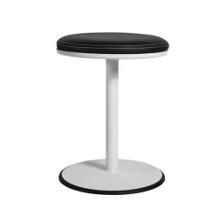 Taburete Orbit, Blanco, negro/blanco