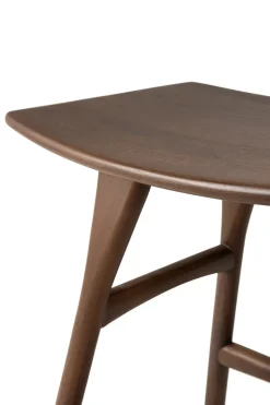 Taburete Osso 48x50 cm, Lackad teak brown