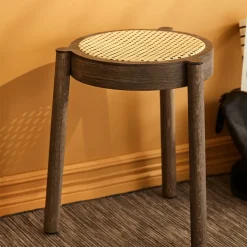 Taburete Pal, Roble ahumado