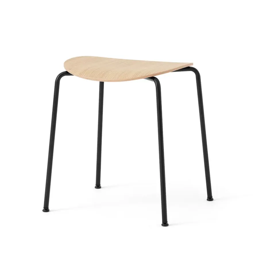 Taburete Pavilion AV36, Black-lacquered oak